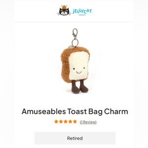 Jellycat Toast Plush with Brown and Cream